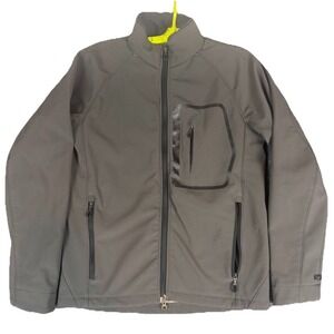 Columbia Jacket Mens Medium Brown Titanium Interchange Full Zip Softshell